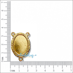 Entremeio três pontas para Resinar 35mm - Dourado - comprar online