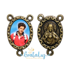 Entremeio Resinado Beato Carlo Acutis - Ouro Velho - comprar online