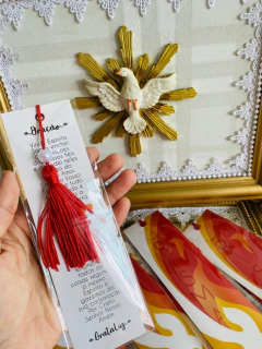 Marcador de Página Crisma com Tassel - Grata Luz - Artigos Religiosos criativos