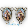 Entremeio resinado Nossa Senhora do Carmo - Níquel - comprar online