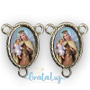 Entremeio resinado Nossa Senhora do Carmo - Níquel - comprar online