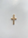 Crucifixo São Bento (terço de pulso, mini terço) 25mm - Dourado