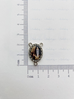 Entremeio Resinado Nossa Senhora de Lourdes 20mm - Níquel - comprar online