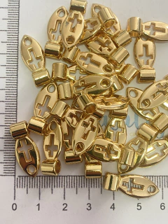 Elo com Cruz para chaveiro - Dourado - comprar online