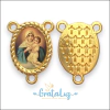 Entremeio 25mm resinado Mãe Rainha - Dourado - comprar online