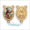 Entremeio resinado São Miguel Arcanjo 20mm - Dourado - comprar online