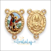 Entremeio resinado São Miguel Arcanjo 20mm - Dourado - comprar online