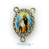 Entremeio 3 pontas Nossa Senhora da Conceição 20mm - Níquel