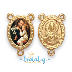 Entremeio resinado São José 20mm - Dourado - comprar online