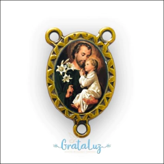 Entremeio resinado São José 20mm - Ouro velho - comprar online