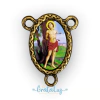 Entremeio dupla face resinado São Sebastião 25mm - Ouro velho