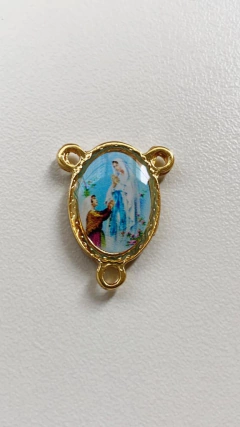 Entremeio Resinado Nossa Senhora de Lourdes - Dourado - comprar online