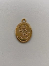 Medalha Santo Expedito em metal dourado