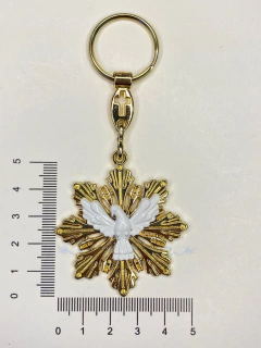 Chaveiro Divino Espírito Santo - Dourado - comprar online