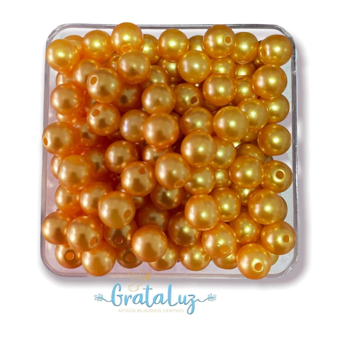 Pérola Dourada - 8mm - 10 Gramas