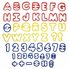 Juego de 50 cortantes de letras y números