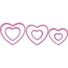 Set de Cortantes x6 para fondant - Corazon - comprar online