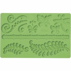 Molde para fondant y pasta de goma helecho