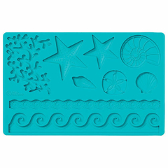Molde para fondant y pasta de goma y vida marina
