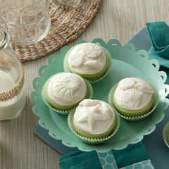 Molde para fondant y pasta de goma y vida marina - comprar online