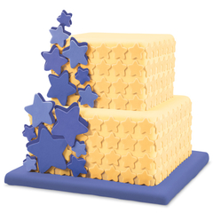 Set de Cortantes x6 para fondant y galletitas - Estrellas - Isabel Vermal