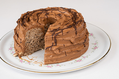 Molde con tubo central para budin o angel cake - comprar online