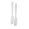 Mini espatula para frascos de silicona mármol set x2