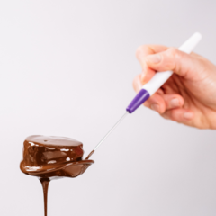 Cuchara para bañar en chocolate