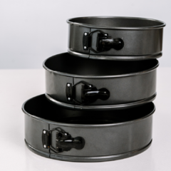 Set de 3 moldes cintura desmontable (20 - 22 - 26 cm)