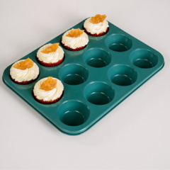 Placa Isa 12 cupcakes petróleo - tienda online