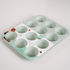 Placa Isa 12 cupcakes menta