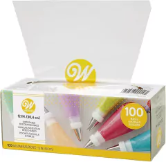 Mangas descartables 30 cm set x 100 unidades - comprar online