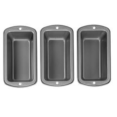 Molde para mini budin/mini budinera set x3