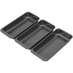 Mini moldes rectangulares set x3