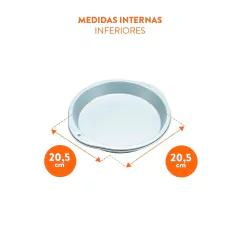 Molde redondo para torta 23 cm - Isabel Vermal