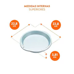 Molde redondo para torta 23 cm - tienda online