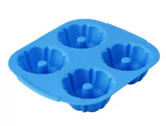 Molde de silicona mini budines flanera 4 cavidades