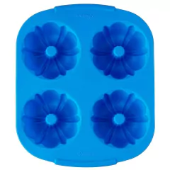 Molde de silicona mini budines flanera 4 cavidades - comprar online