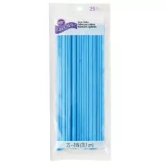 Palitos de papel macizos color azul