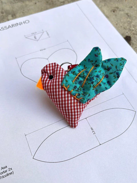 Molde Chaveiro Passarinho