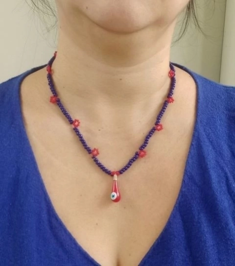 Colar Olho Grego Gota