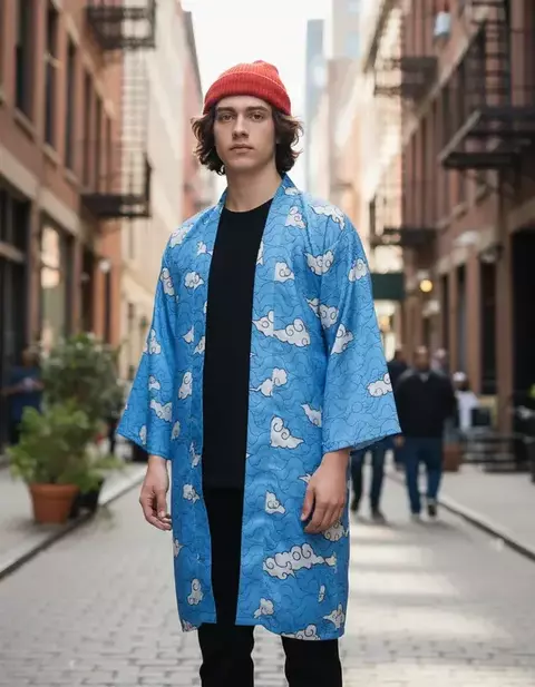 Kimono Manto Demon Slayer - Urokodaki Tanjiro - comprar online