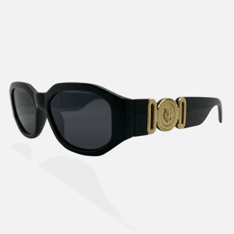 Óculos Versalhes Preto/Dourado