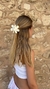 Imagen de Broche Flower grande beige