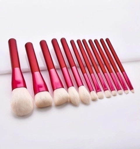 Set de brochas rojo x 12