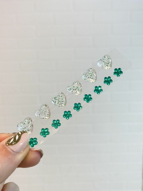Strass autoadhesivo formitas verde
