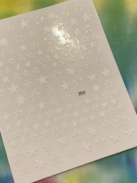 Sticker blanco Stars