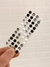 Strass autoadhesivo M plateado/blanco/negro