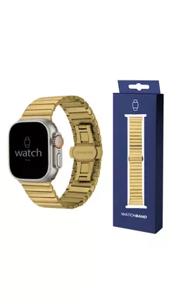 Pulseira Aço Inox Elos - Fecho Borboleta para Apple Watch na internet