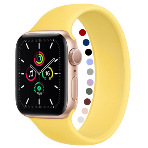Pulseira Silicone Solo Lisa Para Apple Watch